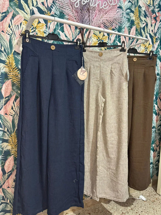 Pantalone a palazzo "Natural breeze"