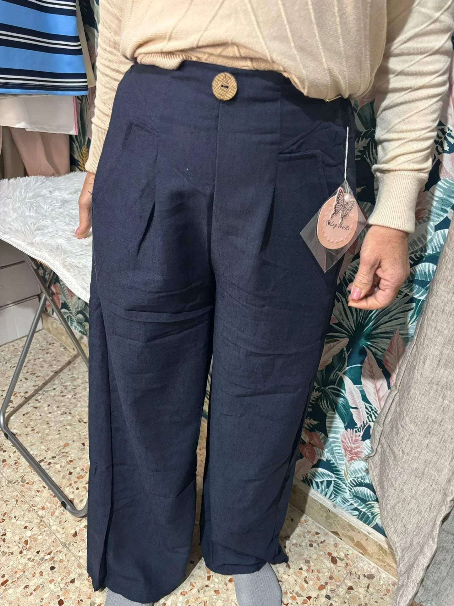 Pantalone a palazzo "Natural breeze"