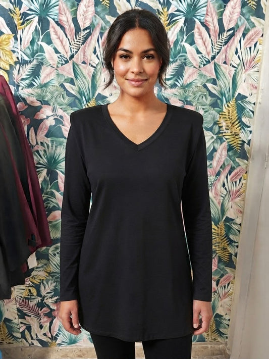 Maxi Maglia Basic Con Spalline imbottite